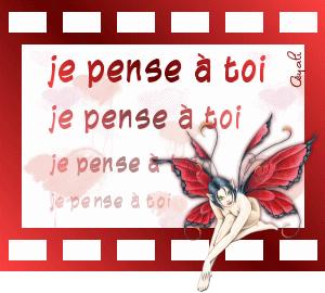 Gif animé je pense à toi elfe